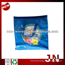 Full Color Printed PP Woven Eco-friendly Cheap Zipper Bag, Laminated PP Woven Promotional Bag